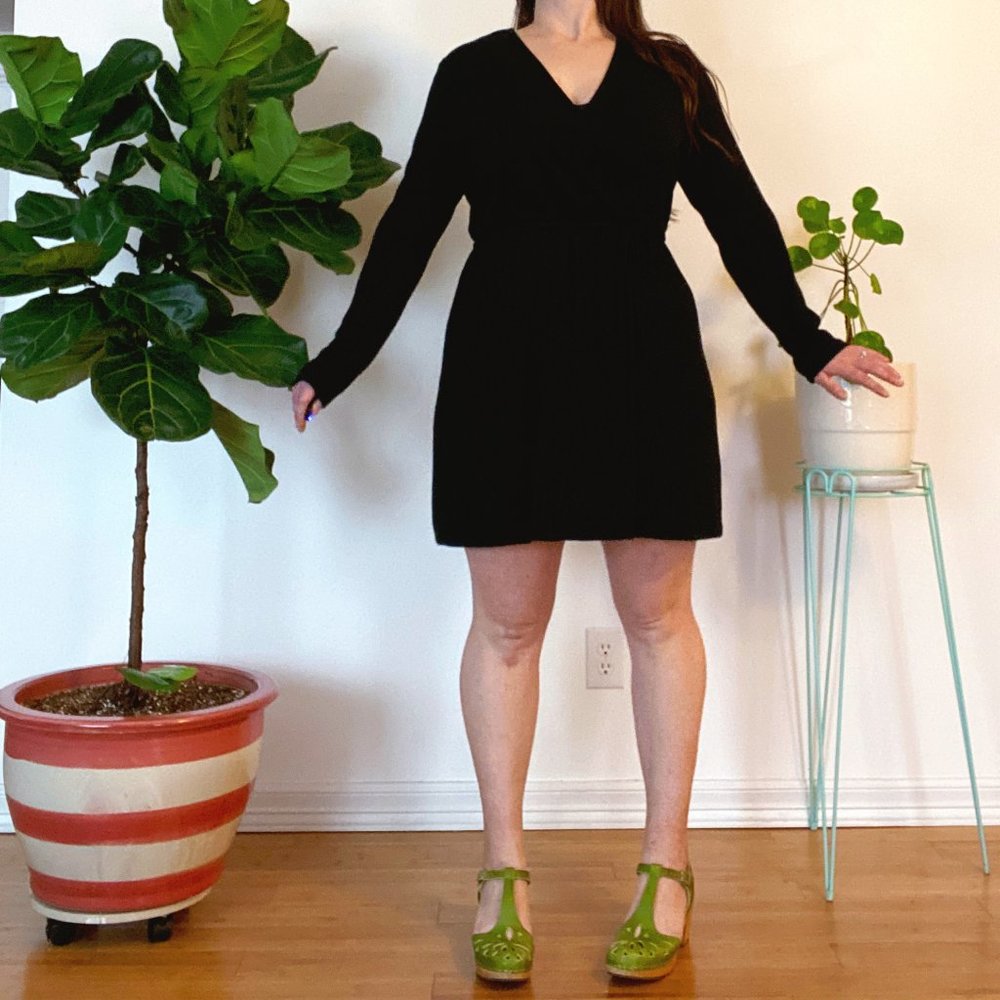 GAP Black Wrap Dress XXL